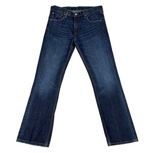 Levi's 527 Mens Dark Wash Slim Fit Bootcut Blue Jeans Sz 33 x 30